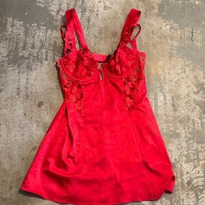 For Love And Lemons Red Chemise